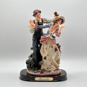 Meerchi Figurine Romantic Couple with Roses Courting Victorian Couple